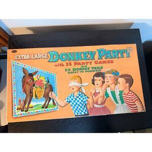 Brand New Vintage Whitman Extra Large Pin the Tail on the Donkey Game